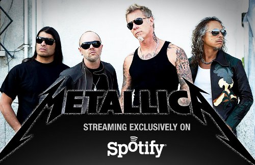 Metallica lähti Spotifyn kelkkaan