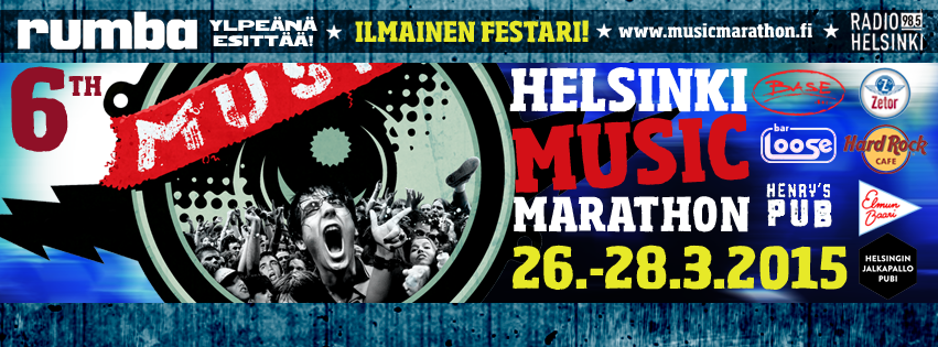 Kuudes Helsinki Music Marathon ensi viikonloppuna