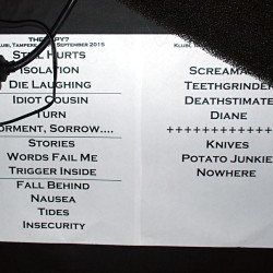 Therapy?, Klubi, Tampere, Finland, 17.9.2015. Photo: Olli Koikkalainen